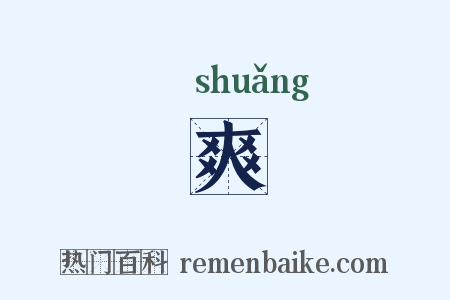 爽是什么意思的图片